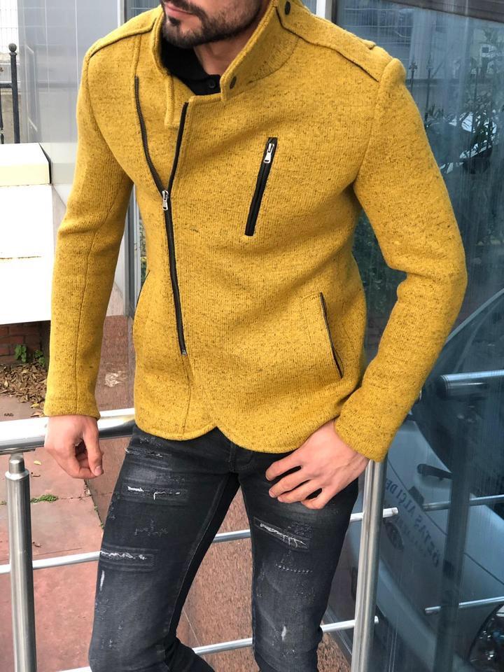 Bernard Wool Yellow Jacket-baagr.myshopify.com-Jacket-BOJONI