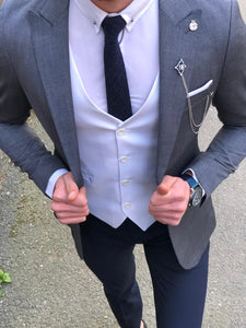Slim-Fit  Suit Vest Dark Blue-baagr.myshopify.com-suit-BOJONI