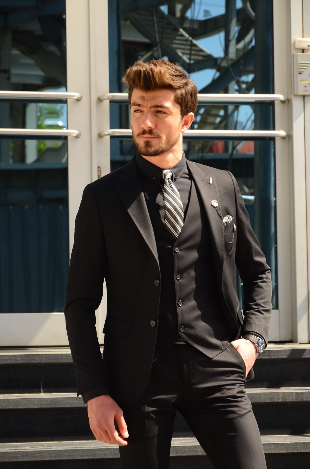 Bond Slim-Fit Suit Vest Black Bond Slim-Fit Suit Vest Black