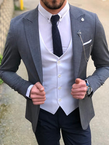 Slim-Fit  Suit Vest Dark Blue-baagr.myshopify.com-suit-BOJONI