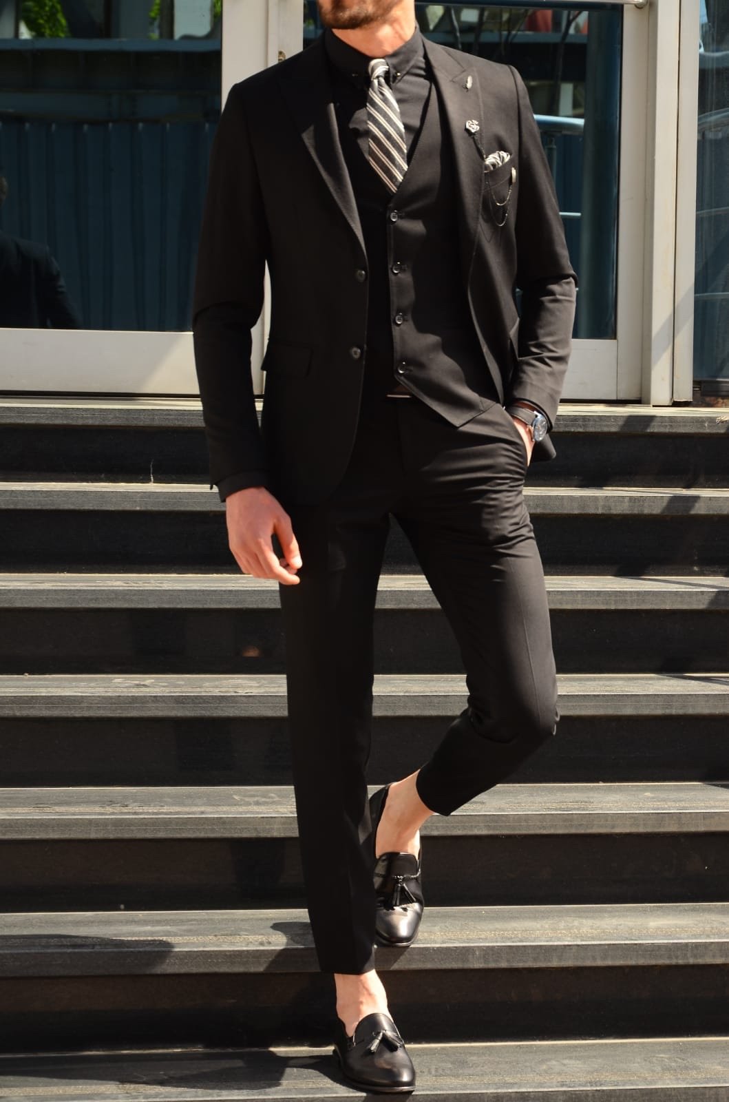 Bond Slim-Fit Suit Vest Black Bond Slim-Fit Suit Vest Black