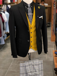Bond Slim-Fit Cotton Suit in Black-baagr.myshopify.com-suit-BOJONI