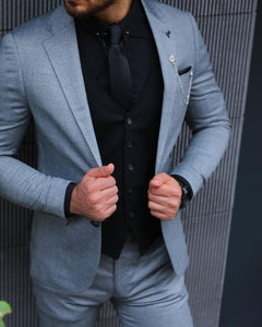 Garuzo Gray Slim Fit Suit-baagr.myshopify.com-suit-BOJONI