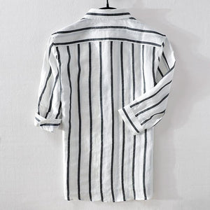 Barulo Stripes Linen Shirt (4 Colors)-baagr.myshopify.com-shirt-BOJONI
