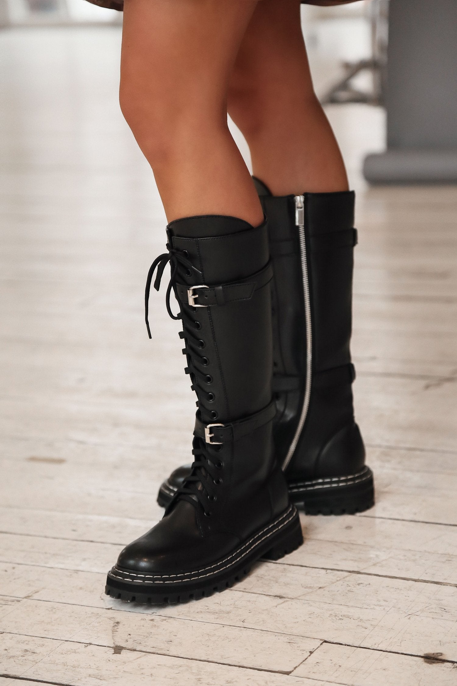 Clan Combat Boots with Pockets 